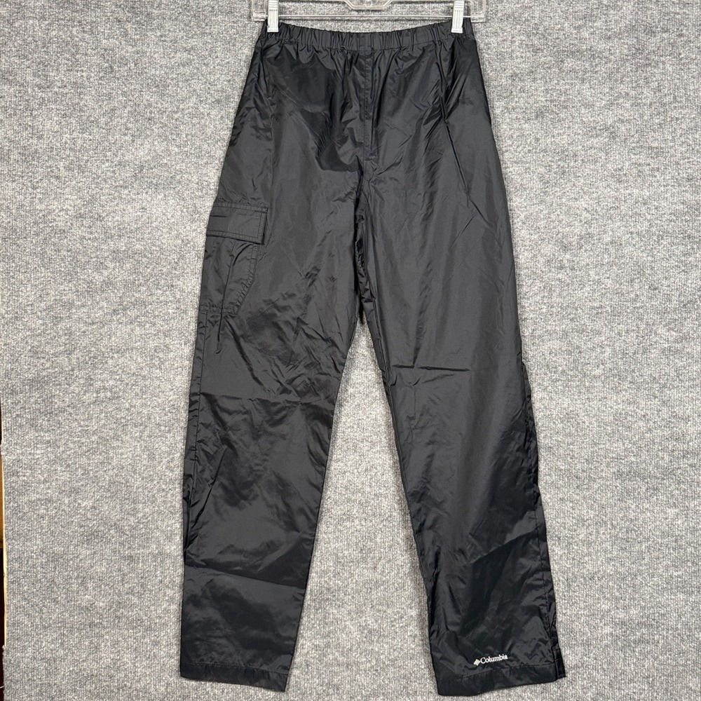 Columbia Kid's Youth Size Large Rain Pants Black Cypress Brook II Outdoor Hiking